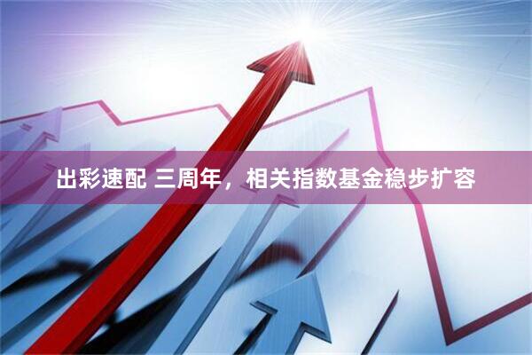 出彩速配 三周年，相关指数基金稳步扩容